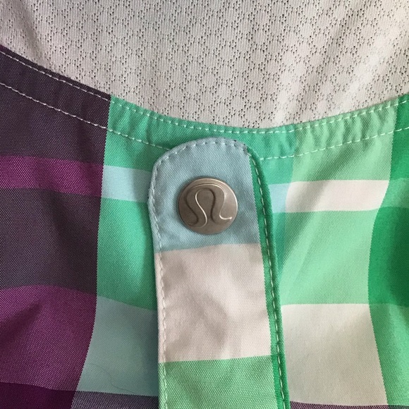 Rare Lululemon Run With It Plaid vest hoodie - Picture 4 of 7